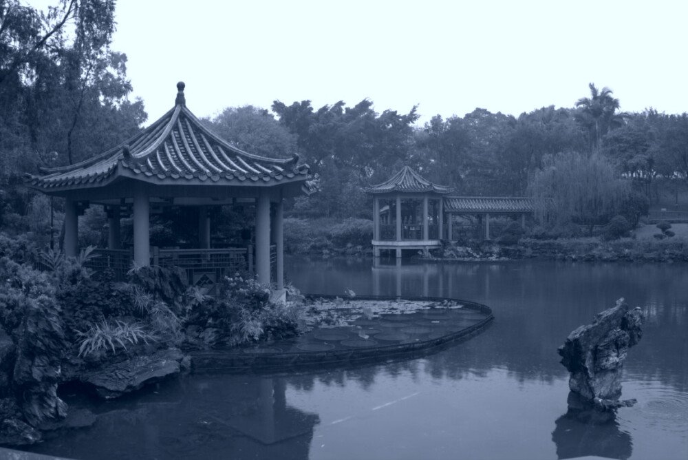 After · Virado cianotipo