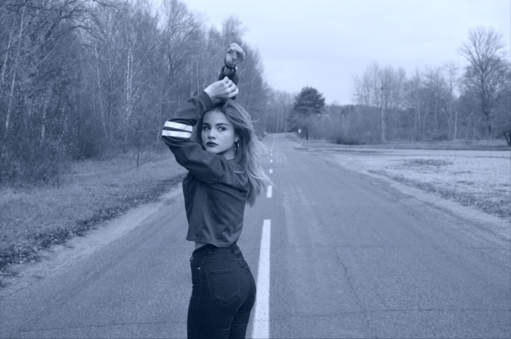 After · Virado cianotipo