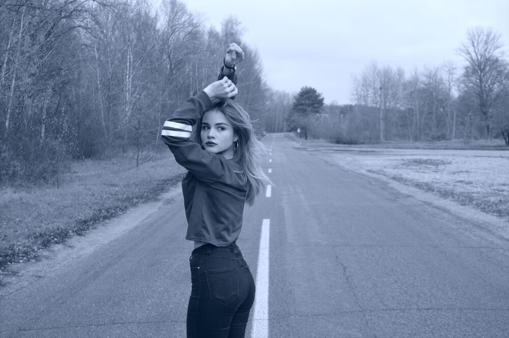 After · Virado cianotipo