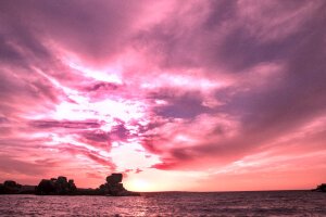 Stef Styles|Vintage|68s desat&vibr with WB+ - Sunset over lake Victoria. Kisumo / Tanzania