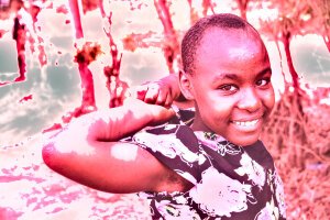 Stef Styles|Vintage|68s desat&vibr with WB+ - A little girl. Tanzania