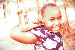 Stef Styles|Vintage|Portrait II - A little girl. Tanzania